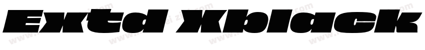 Extd Xblack Italic字体转换